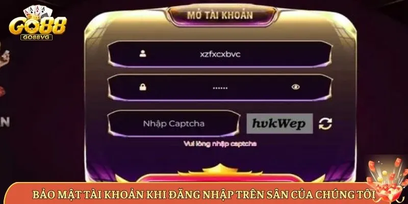 Bảo Mật Tài Khoản Khi Đăng Nhập Trên Sân Của Chúng Tôi