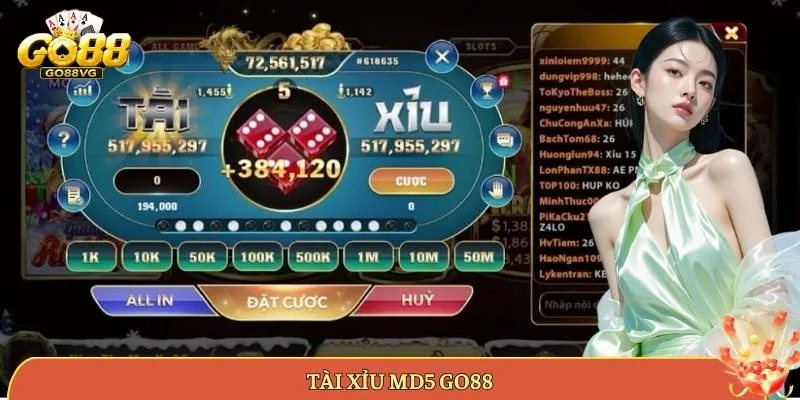 Tài xỉu MD5 GO88