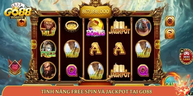 Tính Năng Free Spin Và Jackpot Tại Go88