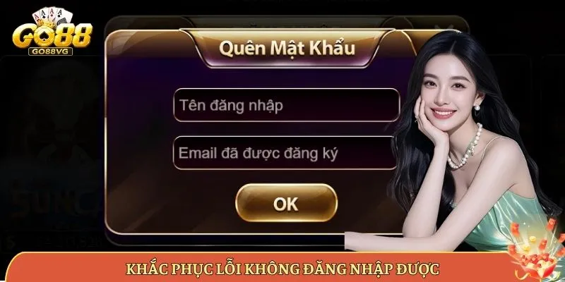 Khắc Phục Lỗi Không Đăng Nhập Được